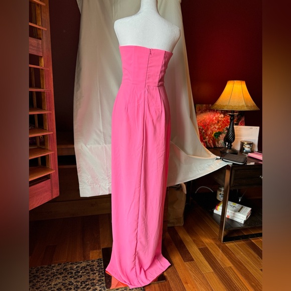 Amanda Uprichard Cherri Gown in Hot Pink - Picture 2 of 6